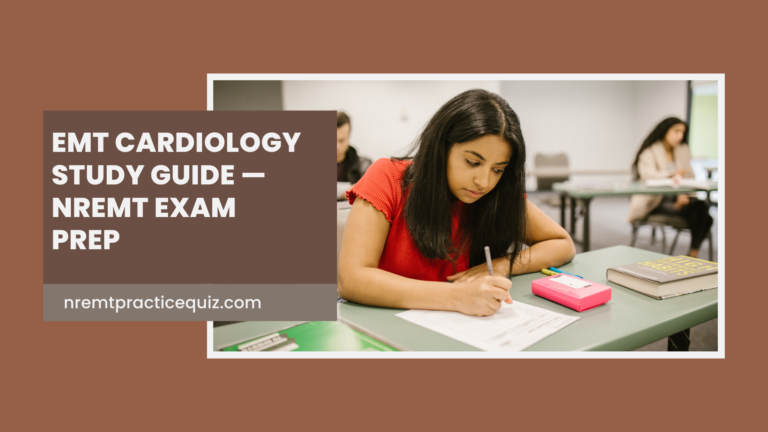 EMT Cardiology is assessing a patient's chest pain during an EMT cardiology emergency
