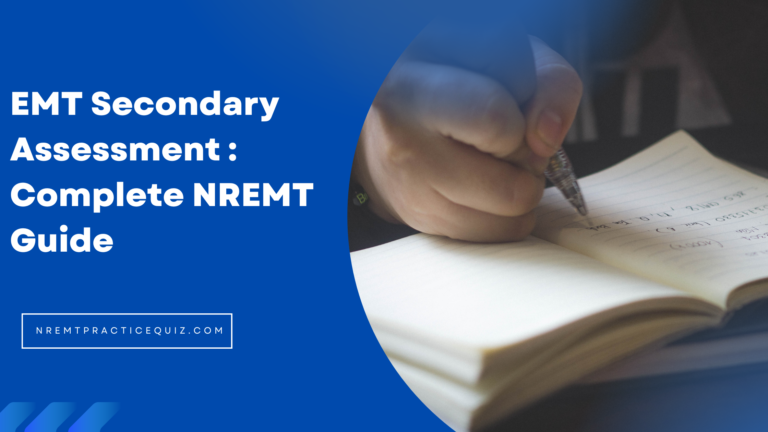 EMT Secondary Assessment - EMT performing a focused physical exam on a patient